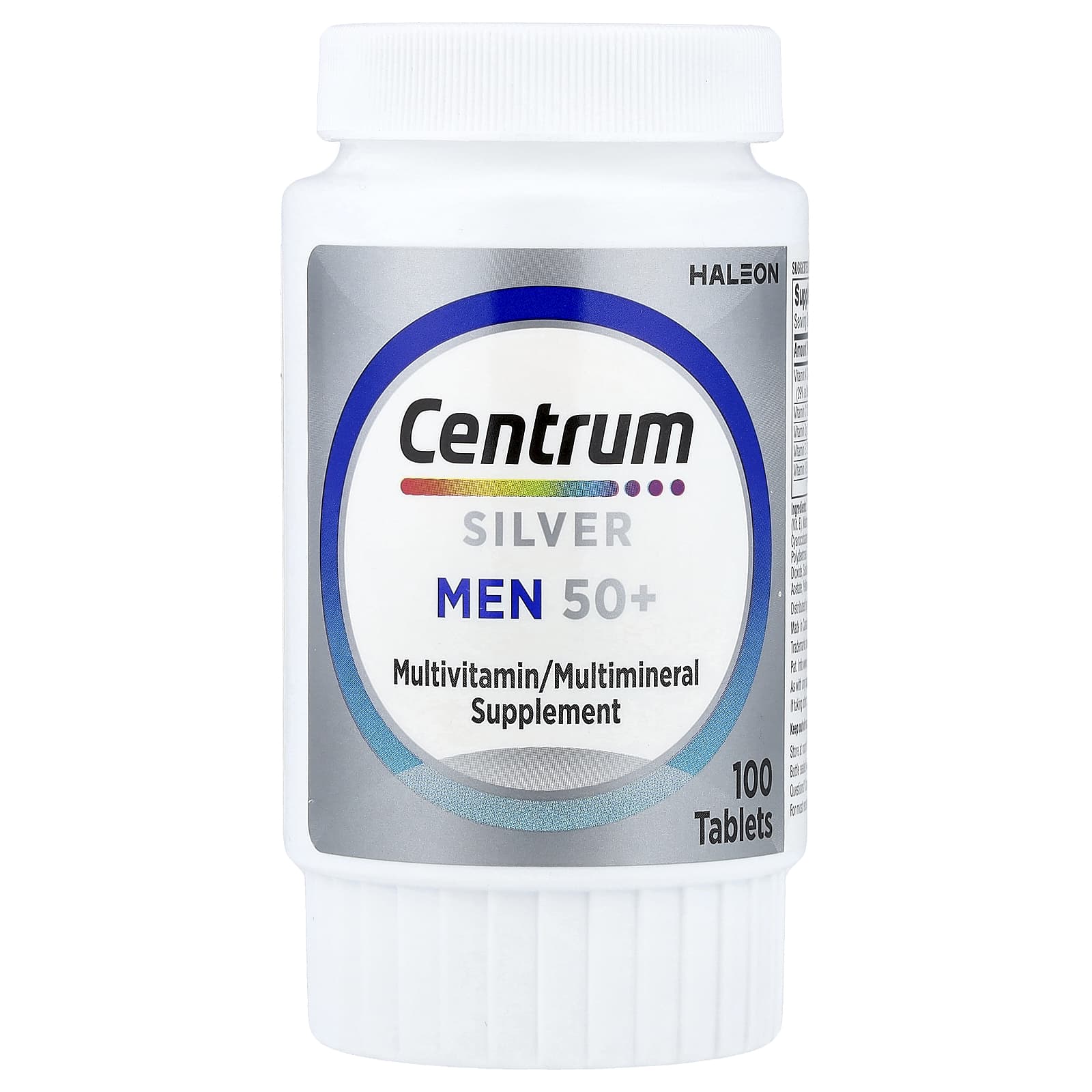 Centrum, Silver Men 50+,多面多維他命,100 片