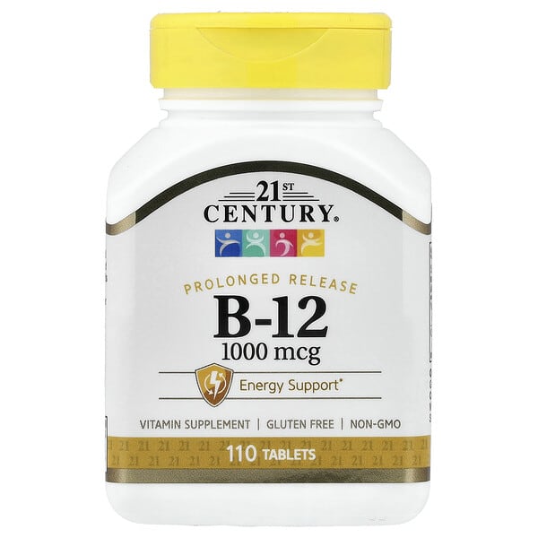 B-12, Prolonged Release, 1,000 mcg, 110 Tablets