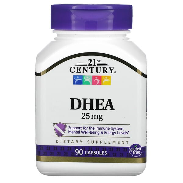 21st Century, DHEA, 25 mg, 90 cápsulas