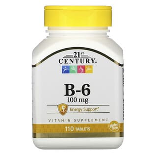 21st Century, B-6, 100 mg, 110 comprimidos