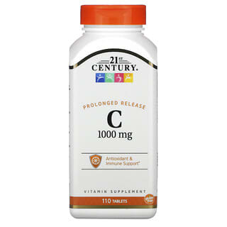 21st Century, C-1000, liberación prolongada, 110 comprimidos