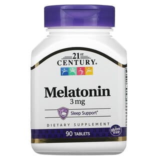 21st Century, Melatonina, 3 mg, 90 comprimidos