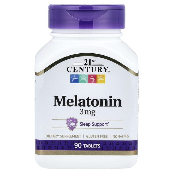 21st Century, Melatonin, 3 mg, 90 Tablets