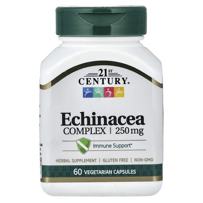 21st Century, Echinacea Complex, 60 Vegetarian Capsules (125 mg per Capsule)