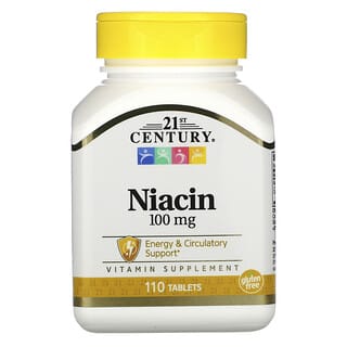 21st Century, Niacina, 100 mg, 110 comprimidos