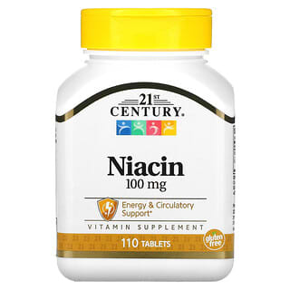 21st Century, Niacina, 100 mg, 110 comprimidos