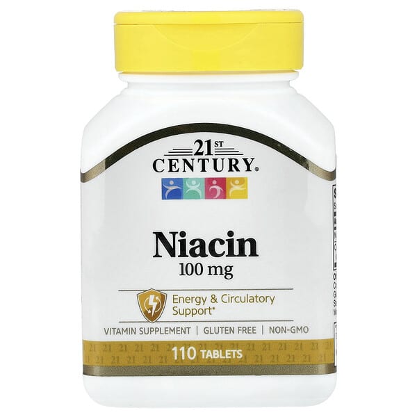 Niacin, 100 mg, 110 Tablets