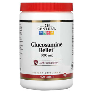 21st Century, Glucosamine Relief, 1.000 mg, 400 Comprimidos