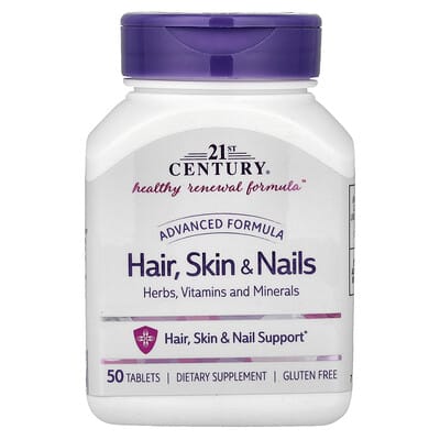 21st Century, Hair, Skin & Nail Nourisher, Advanced Formula, 50 Capsules