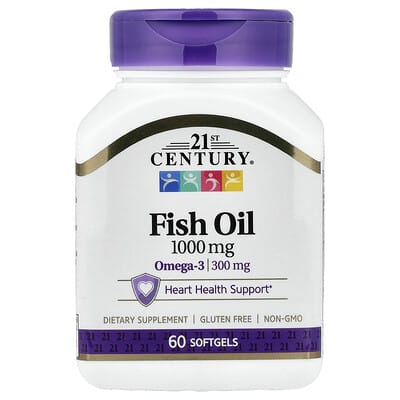 21st Century, Fish Oil, 1,000 mg, 60 Softgels
