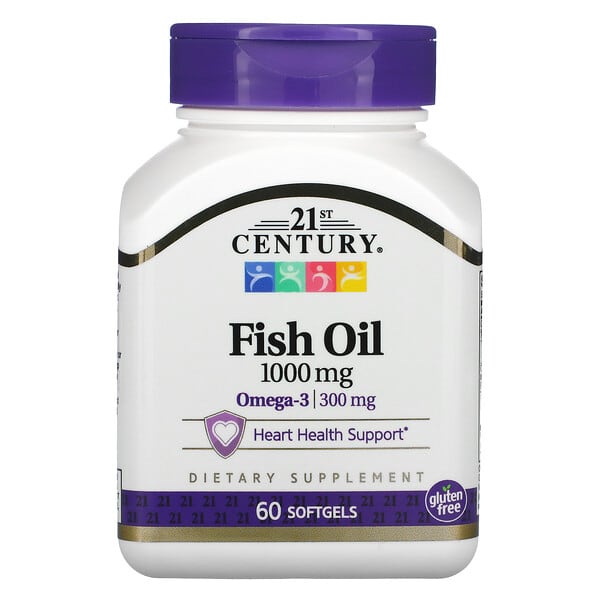 21st Century, Fish Oil, 1000 mg, 60 Softgels