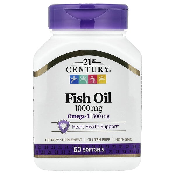 Fish Oil, 1,000 mg, 60 Softgels