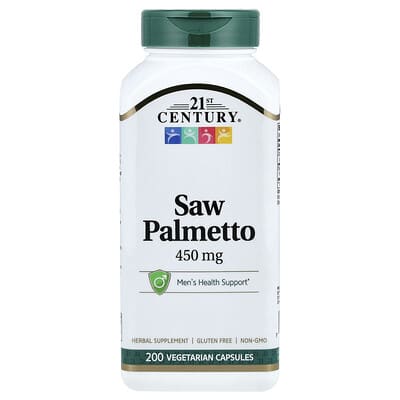 21st Century, Saw Palmetto, 200 Vegetarian Capsules