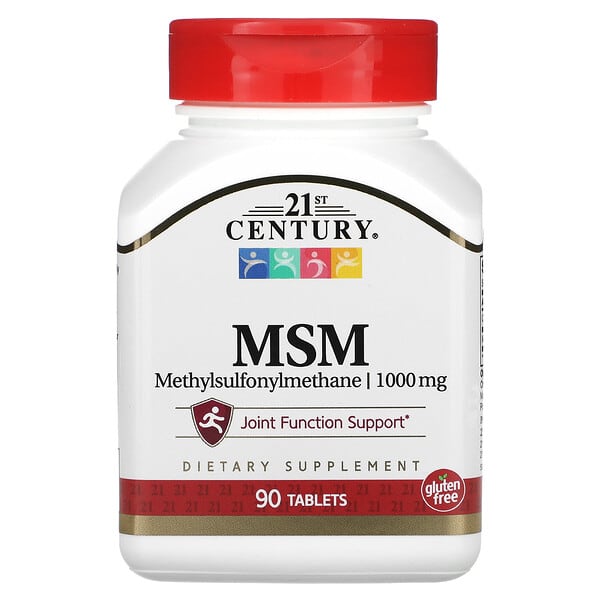 21st Century, MSM，1,000 毫克，90 片