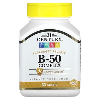 21st Century, 複合維生素 B-50，緩釋，60 片