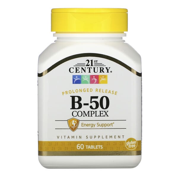 21st Century, B-50 Complex, Prolonged Release, 60 Tablets