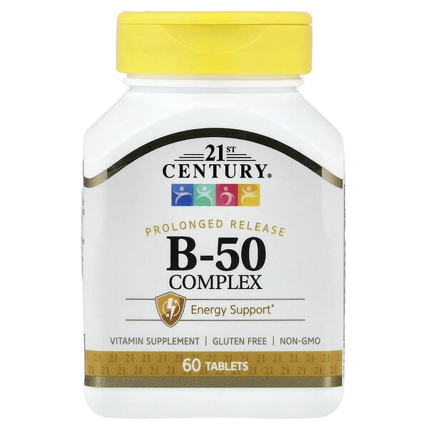 21st Century B-50 Complex, Prolonged Release, 60 Tablets