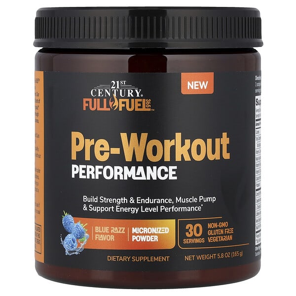 Full Fuel 365™, Pre-Workout Performance, Blue Razz, 5.8 oz (165 g)