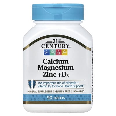 Norland 21st Century, Calcium Magnesium Zinc + D3, 90 Tablets supplement Uganda UGX 21163
