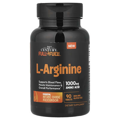 21st Century, Full Fuel 365™, L-Arginine, 1,000 mg, 90 Tablets
