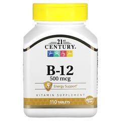 21st Century, B-12, 500 mcg, 110 Comprimidos