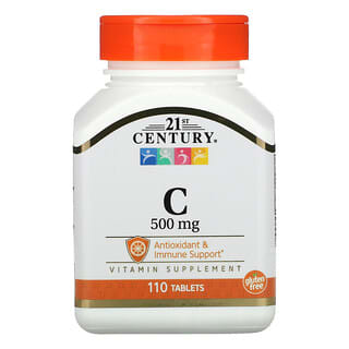 21st Century, C, 500 mg, 110 Comprimidos
