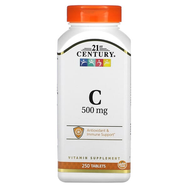 21st Century, Vitamine C, 500 mg, 250 comprimés