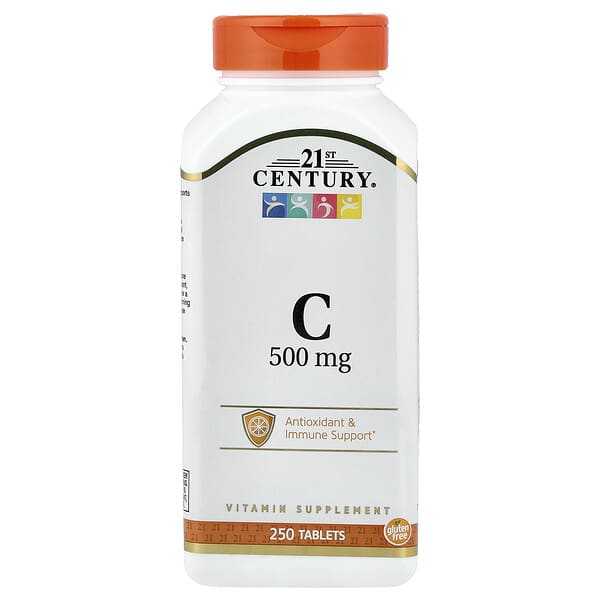 Vitamin C, 500 mg, 250 Tablets