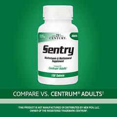 21st Century, Sentry, мультивитаминная и мультиминеральная добавка для взрослых, 130 таблеток