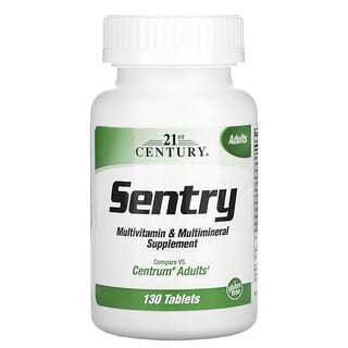 21st Century, Sentry，成年人多维生素与多矿物质补充剂，130 片