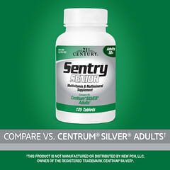 21 سينتري‏, Sentry Senior، مكمل غذائي متعدد الفيتامينات والمعادن، للبالغين أكبر من 50 عامًا، 125 قرصًا