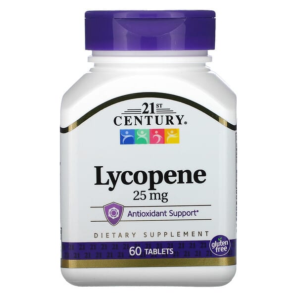 21st Century, Licopeno, 25 mg, 60 comprimidos