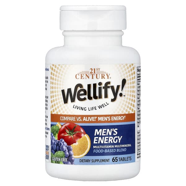Wellify! Men's Energy, Multivitamin Multimineral, 65 Tablets