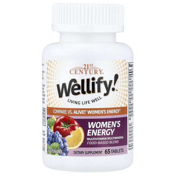 Wellify!™ Women's Energy, Multivitamin Multimineral, 65 Tablets