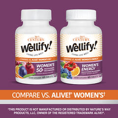 21st Century, Wellify! Women's 50+ Multivitamin Multimineral, 65 Tablets