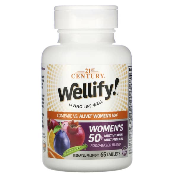 21st Century‏, Wellify Women's 50+ Multivitamin Multimineral, 65 Tablets