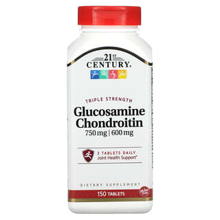21st Century, Glucosamine chondroïtine, Triple efficacité, 150 comprimés