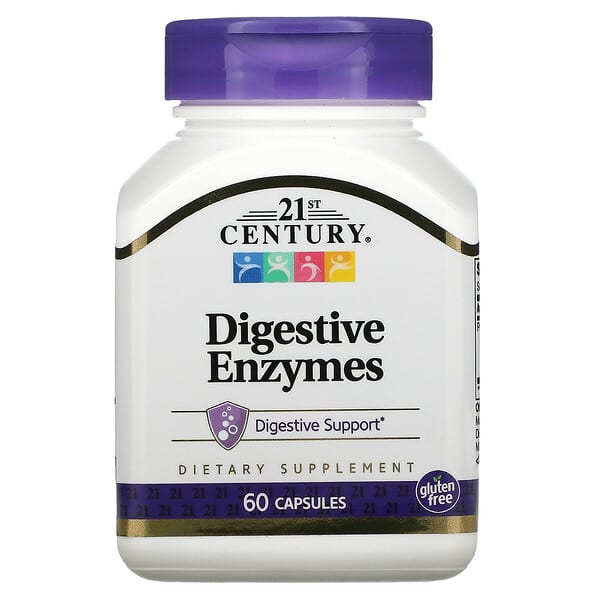 21st Century, Digestive Enzymes, 60 Capsules
