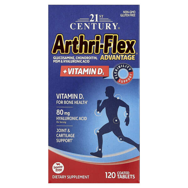 21st Century Arthri-Flex Advantage® + Vitamin D3, 120 Coated Tablets