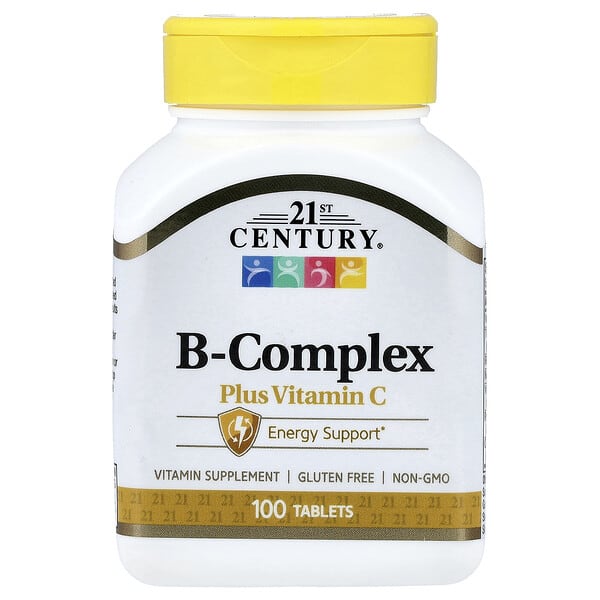 21st Century, B-Complex plus Vitamin C, 100 Tablets