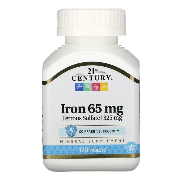Iron, 65 mg, 120 Tablets