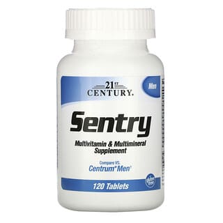 21st Century, Sentry Men，男士多維生素礦物質補充劑，120 片
