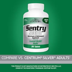 21st Century, Sentry Senior 多维生素矿物质营养片，适用于 50 岁以上中老年人，265 片