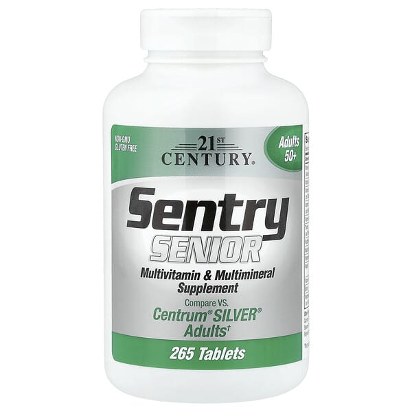 21st Century Sentry Senior, Multivitamin & Multimineral Supplement, Adults 50+, 265 Tablets
