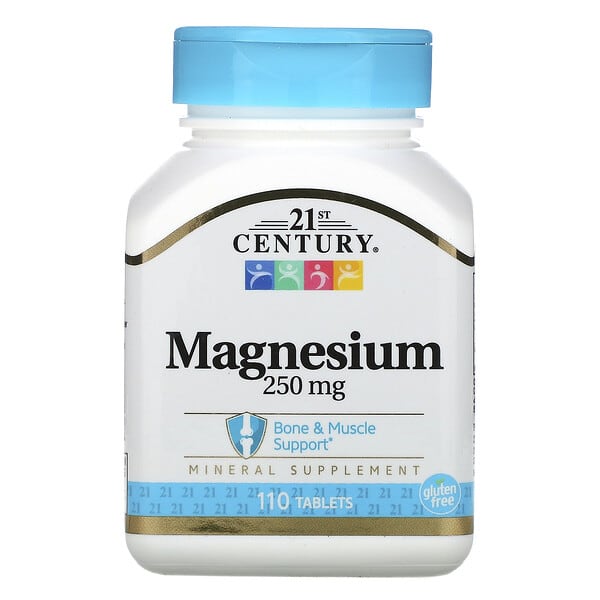 21st Century, マグネシウム, 250 mg, 110錠