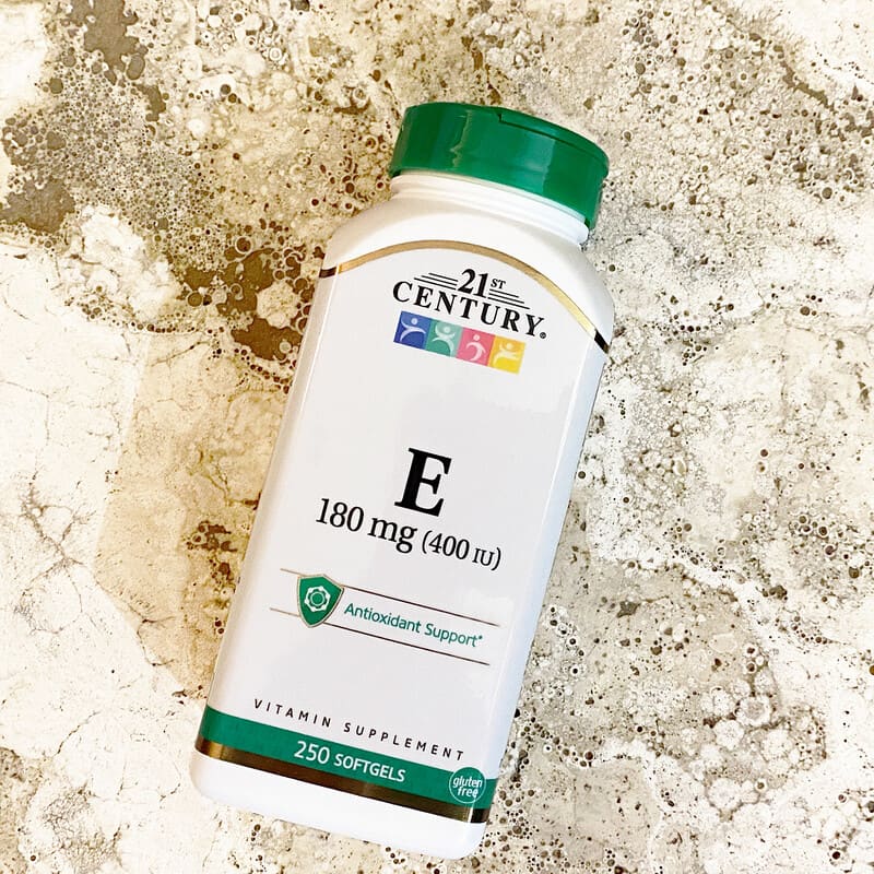 ビタミンE、180mg（400IU）、ソフトジェル250粒