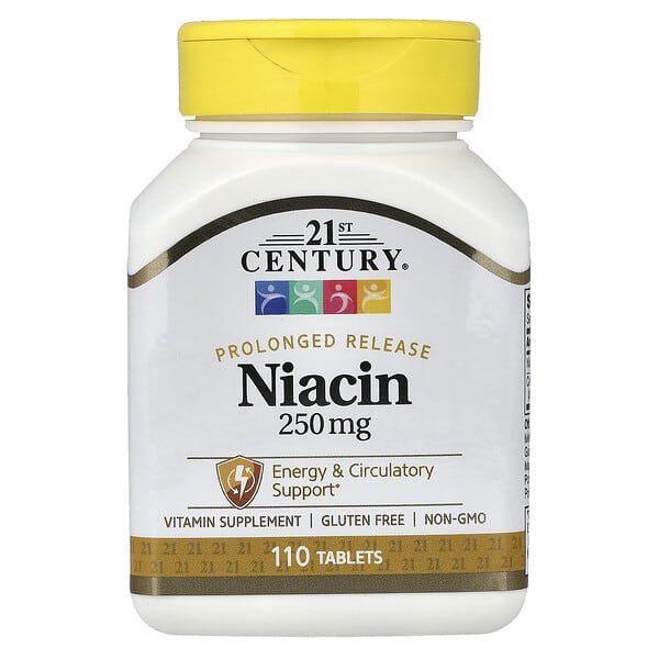 21st Century, Niacina de liberación prolongada, 110 comprimidos