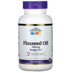 21st Century, Flaxseed Oil, 1000 mg, 120 Softgels