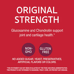 21st Century, Glucosamine / Chondroitin, Original Strength, 120 Easy to Swallow Capsules