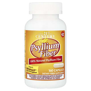 21st Century, Fibra de Psyllium, 160 cápsulas
